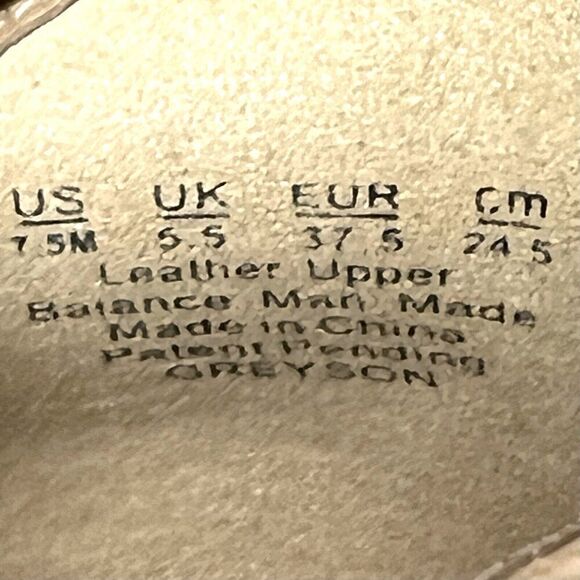 Naturalizer Womens 7.5M Wedge Wood Heel Zip Up Wrap Bootie Beige Nubuck Peep Toe - Picture 11 of 12